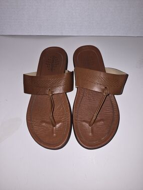 Pendleton Brown Leather Sandals Size 8 Womens